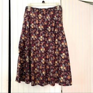 Vintage - Century of Boston - Floral Flowy Skirt